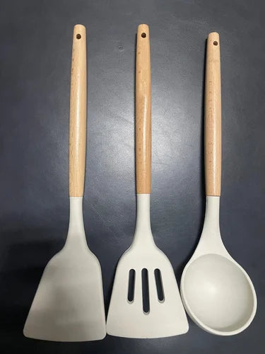 11 Inches Silicone Spatula Set
