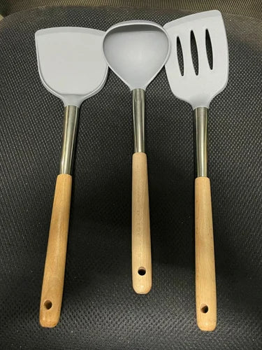 11 Inches Silicone Spatula Set