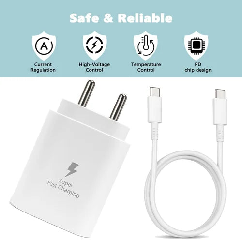 25W Type-C Charger Compatible With All Samsung Phone