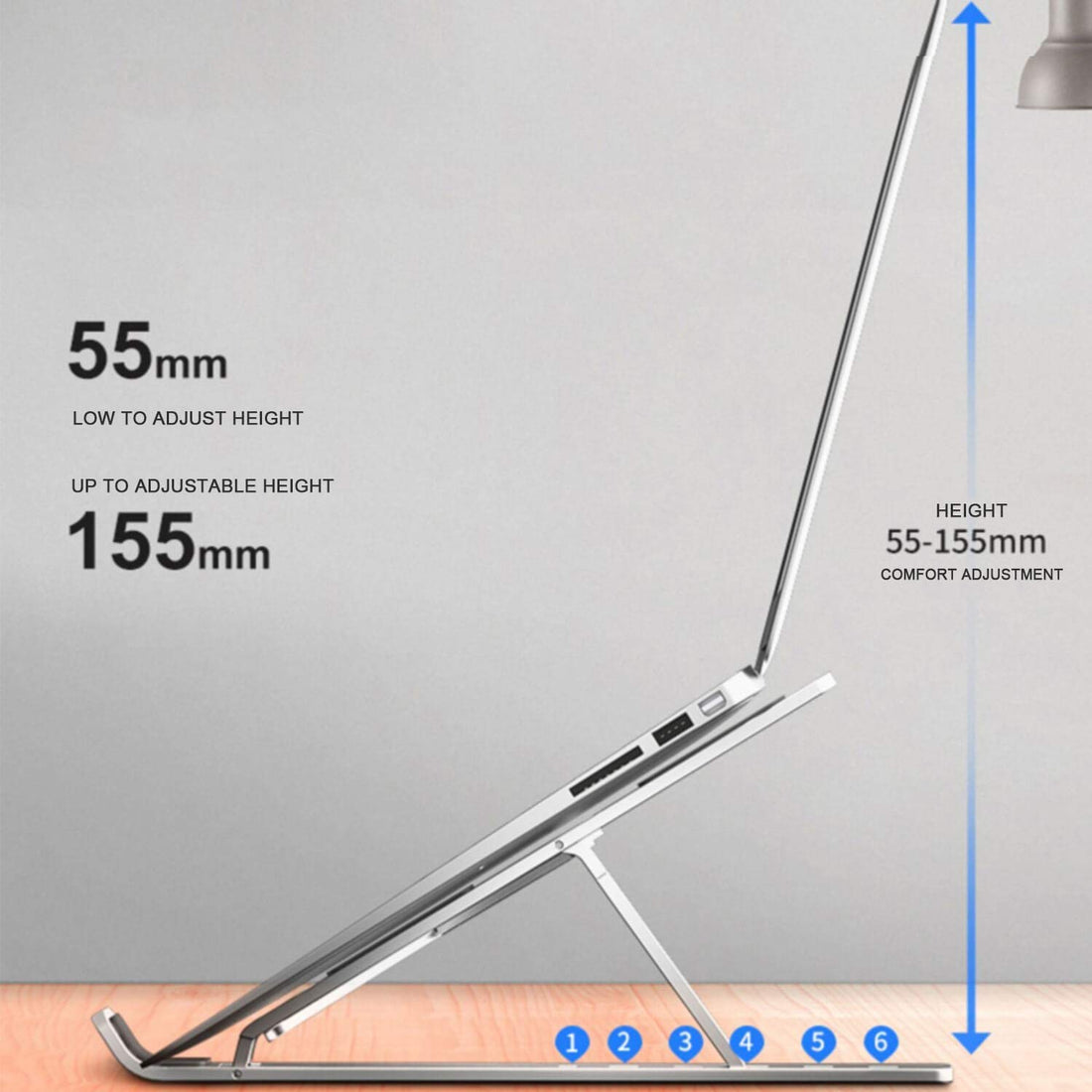 Plastic Laptop Stand Desk, Adjustable Portable Laptop Holder
