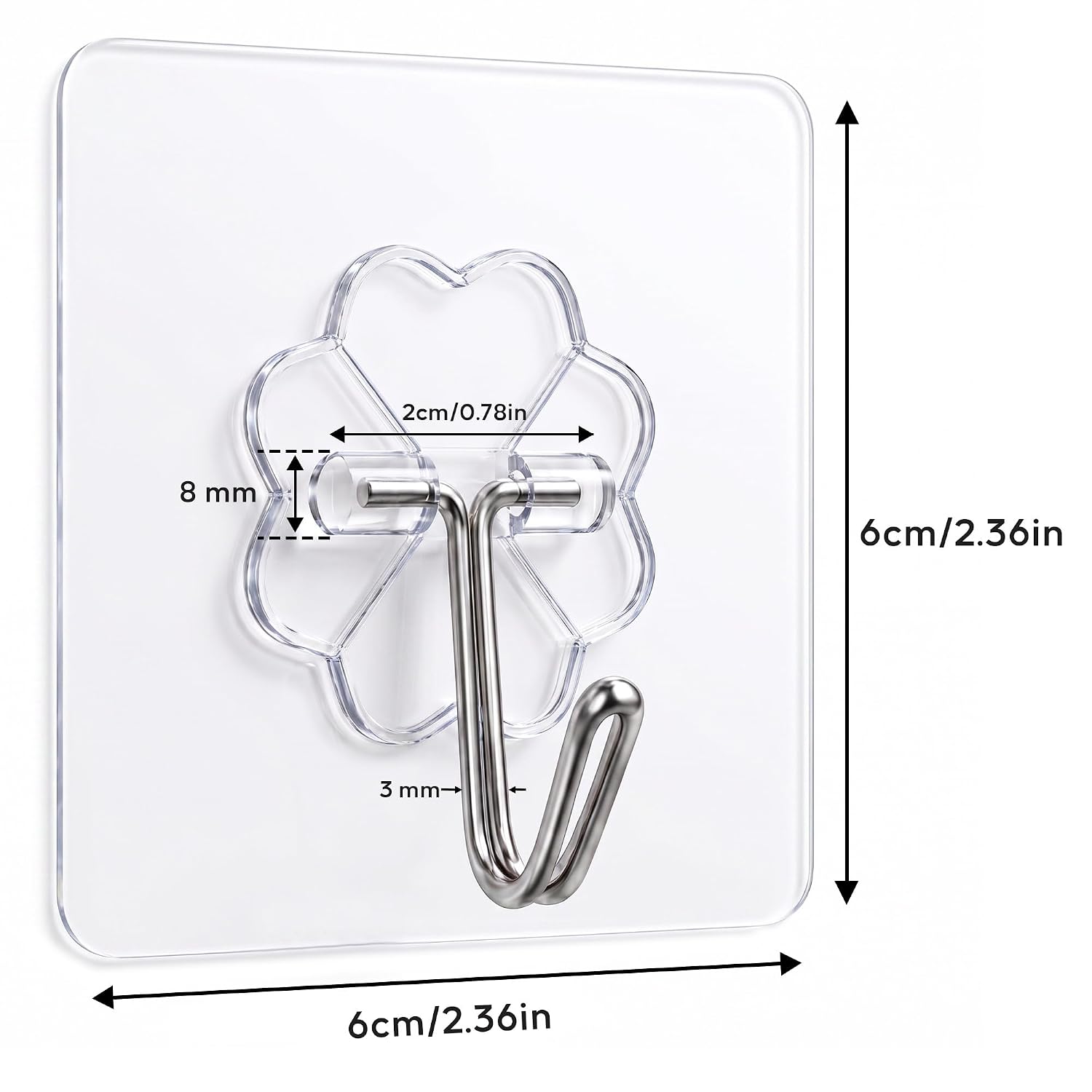 Clear Pvc Wall Hook