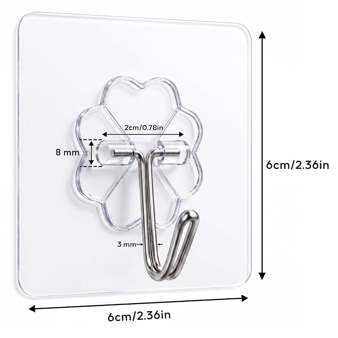 Clear Pvc Wall Hook