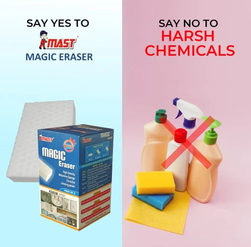 Mast Magic Eraser Melamine Sponge for Stain Removal (Pack of 1)