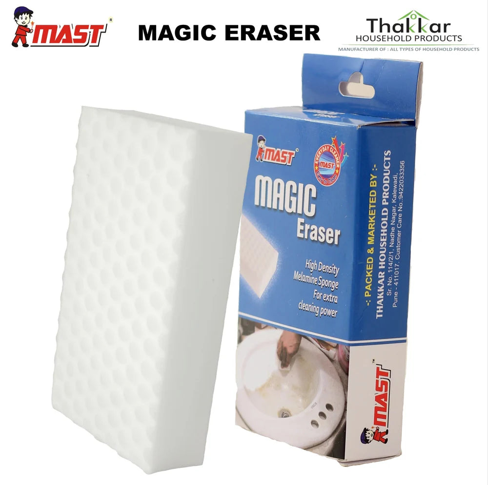 Mast Magic Eraser Melamine Sponge for Stain Removal (Pack of 1)
