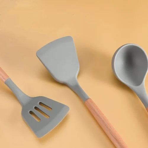 11 Inches Silicone Spatula Set